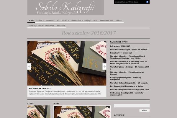 szkolakaligrafii.pl site used Litteranova