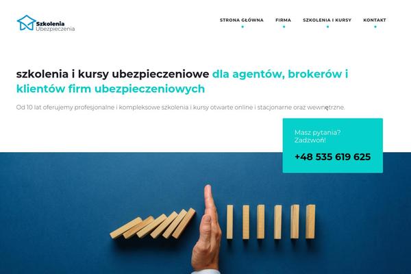 szkolenia-ubezpieczenia.pl site used Webz