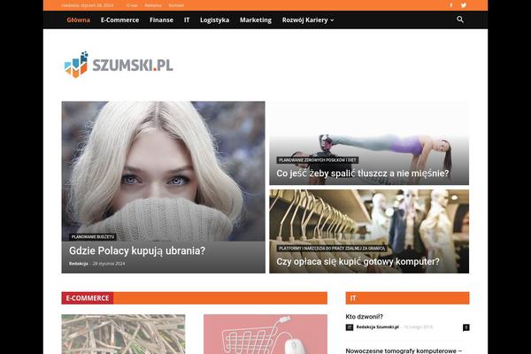 Newspaper theme site design template sample
