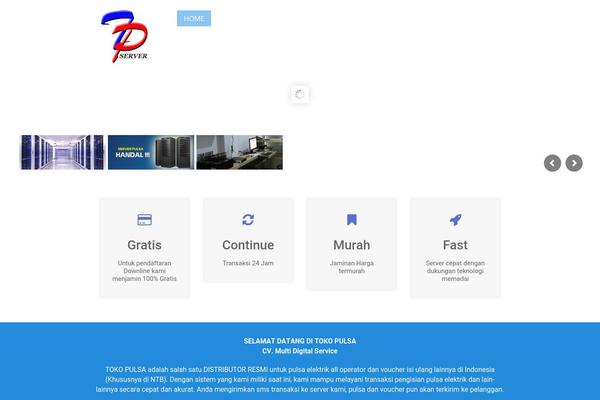 Zero theme site design template sample