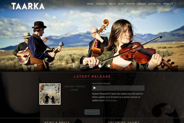 Site using ArtistDataPress plugin