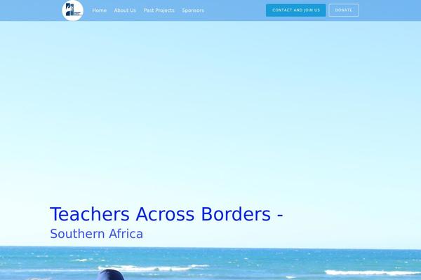 Tesseract theme site design template sample