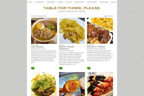 tableforthreeplease.com site used T3