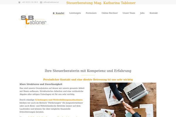 Jupiter Child theme site design template sample