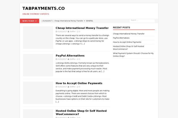 MH Magazine theme site design template sample