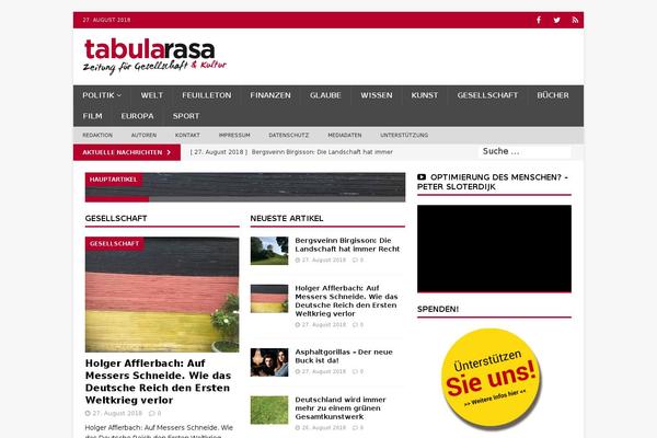 MH Magazine theme site design template sample