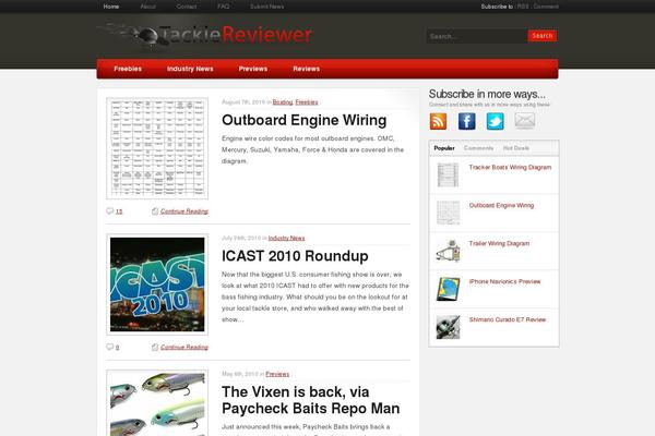 tacklereviewer.com site used Tr
