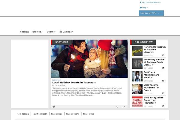 Bibliocommons theme site design template sample