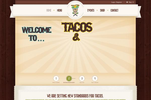 Retro theme site design template sample