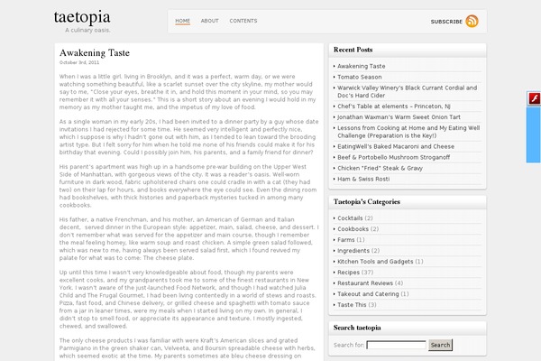 Site using Site Table of Contents plugin