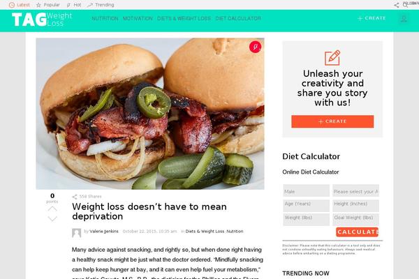 Site using Snax plugin