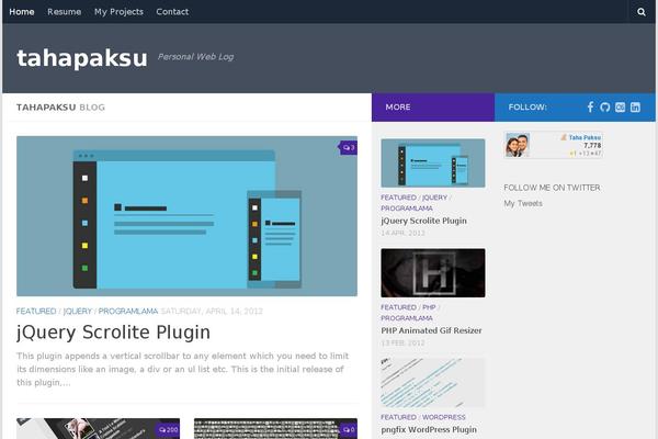 Casper theme site design template sample