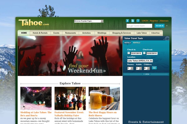 Blossom Travel theme site design template sample