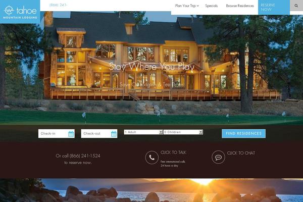 tahoemountainlodging.com site used Generatepress_child
