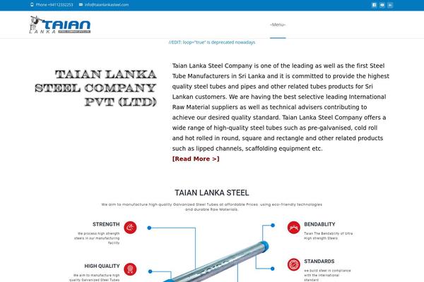 Site using TemplatesNext ToolKit plugin