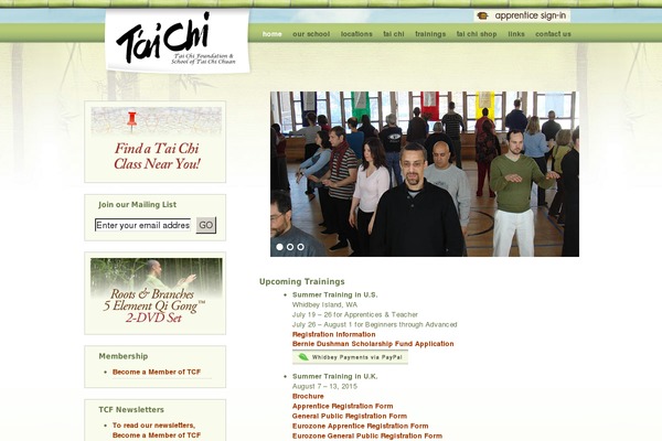taichifoundation.org site used Kriya