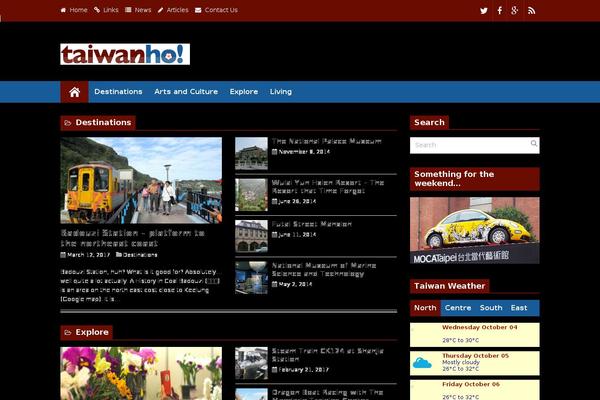 Discover theme site design template sample