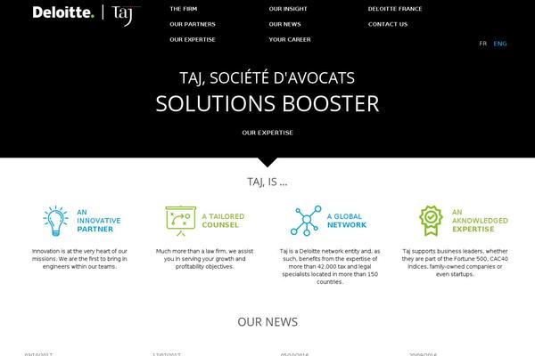 Taj theme site design template sample