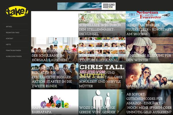 LENS theme site design template sample