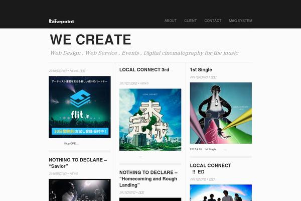 Darkwhite theme site design template sample