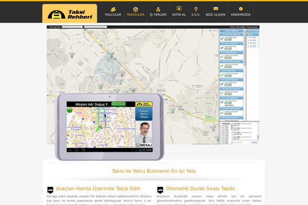 Taxi theme site design template sample