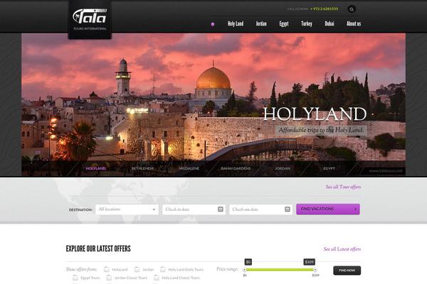 Traveler theme site design template sample