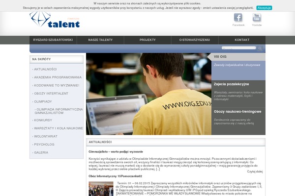 Talent theme site design template sample