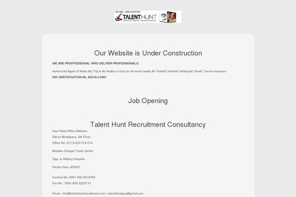 Site using Under Construction / Maintenance Mode from Acurax plugin
