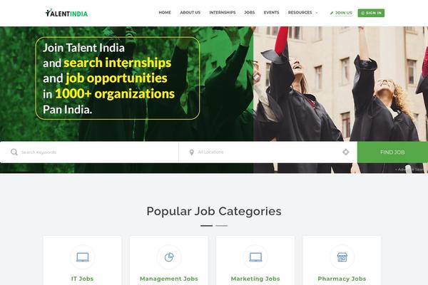 Site using Jobhunt-apply-with-facebook plugin