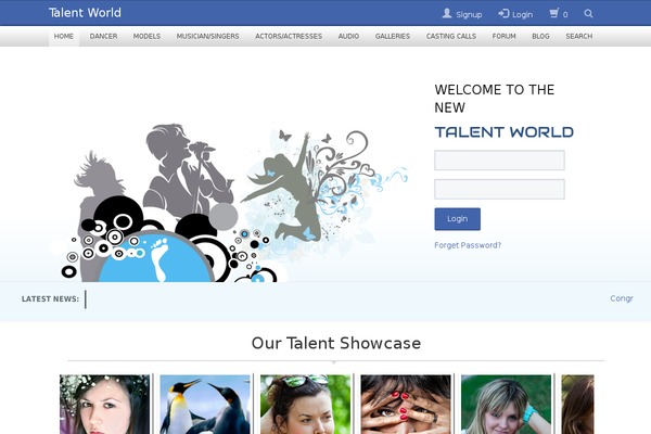 talentworld.biz site used Mato