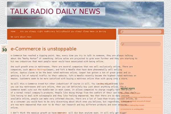 talkradiodailynews.com site used Aeroblog
