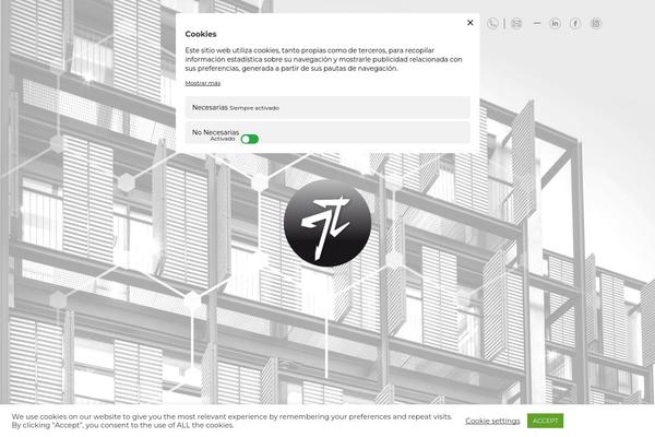 The7 Child theme site design template sample