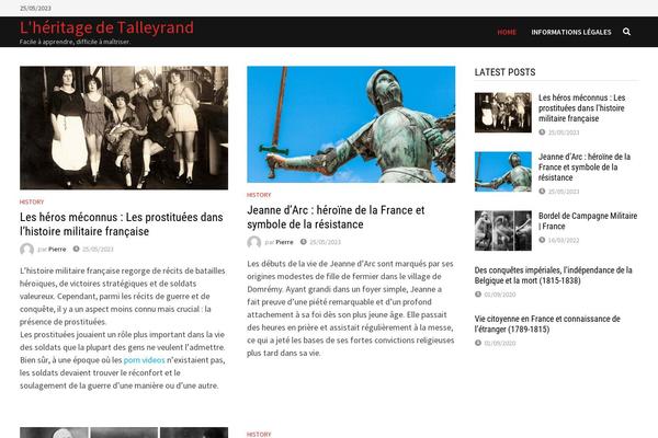 Bam theme site design template sample