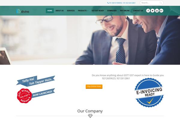 Porto theme site design template sample