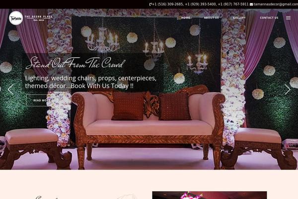 Rosebud theme site design template sample