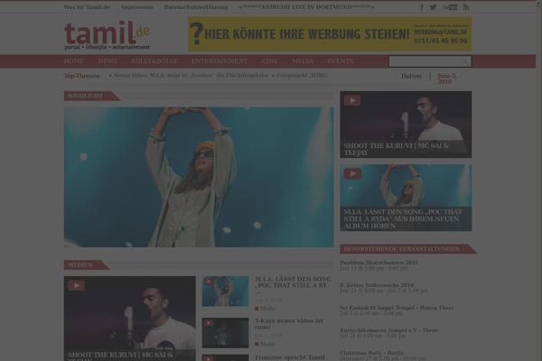 Observer theme site design template sample