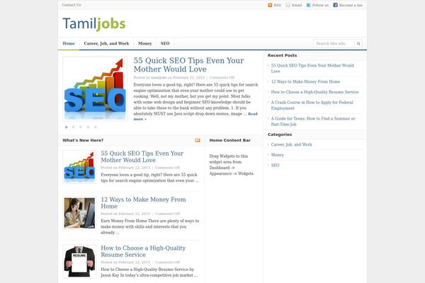 Daily theme site design template sample
