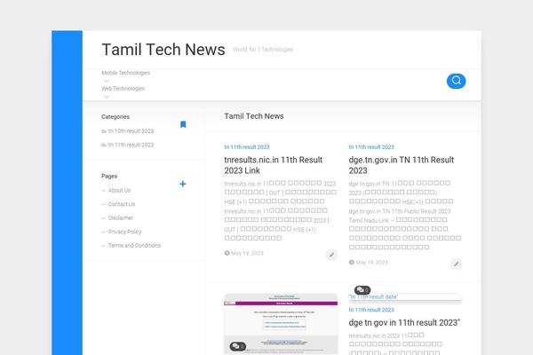 tamiltechnews.com site used Boxstyle