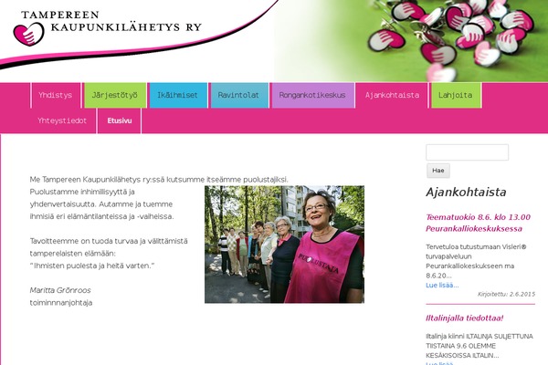 tamperecitymission.fi site used Tamperemissio