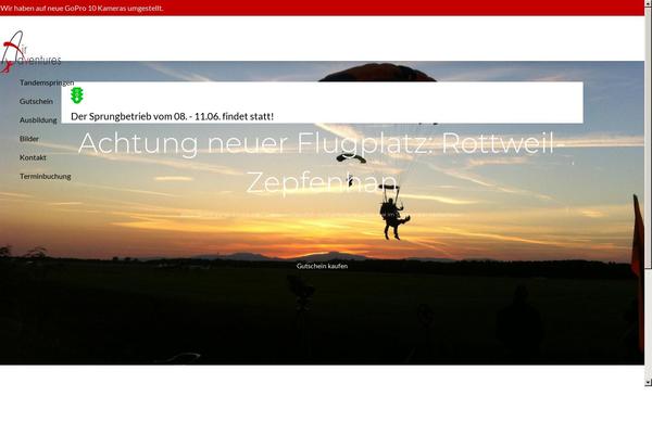 Site using Wettervorhersage plugin
