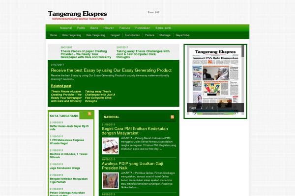 Site using Floating Adsense Bar plugin
