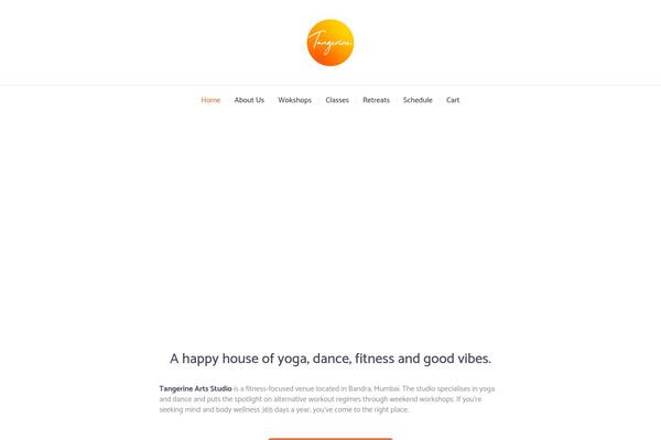 Yogastudio-child theme site design template sample