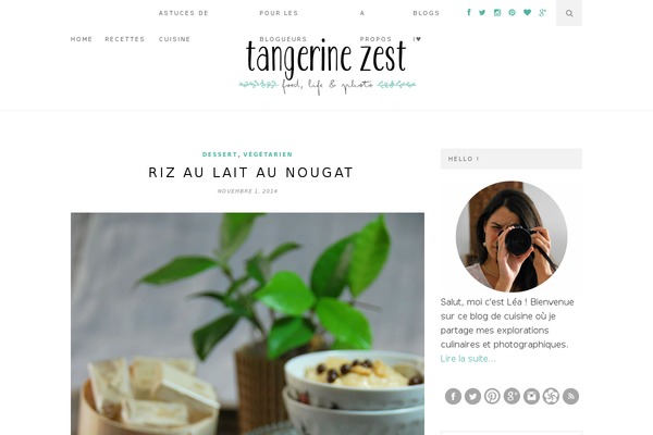 tangerinezest.com site used Clover-theme.1.0.1