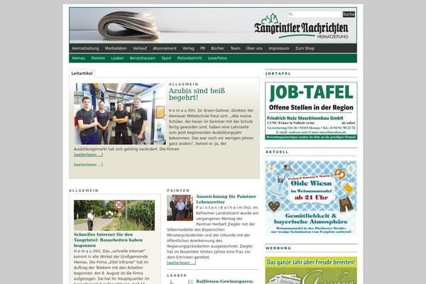 Graphy theme site design template sample