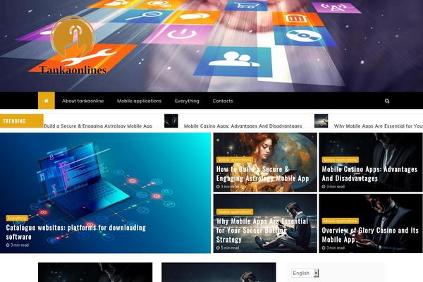 Refined Blocks theme site design template sample