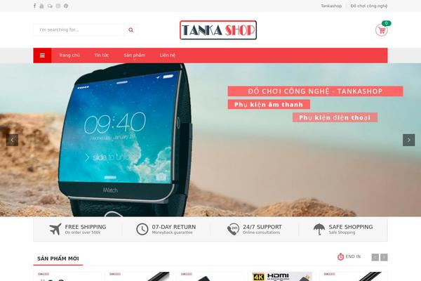 Site using Kuteshop-toolkit plugin