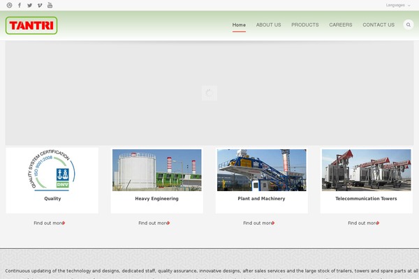 Industrial theme site design template sample