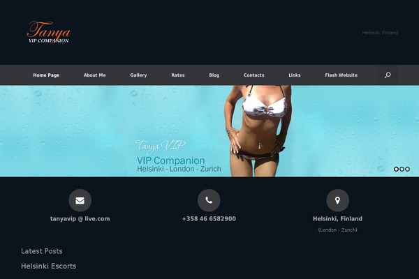 Vantage theme site design template sample