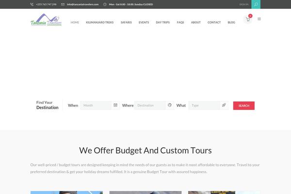 Voyagewp theme site design template sample
