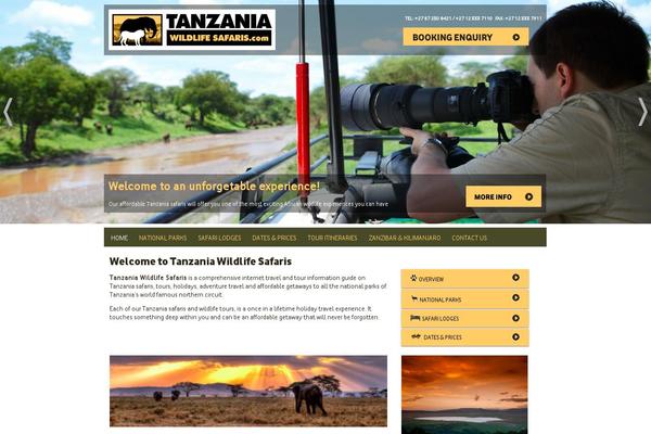 Safari theme site design template sample